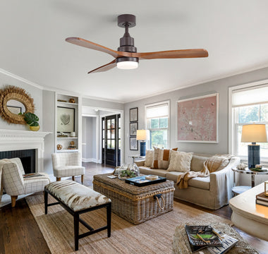 Why Wood-Tone Ceiling Fans Warm Up Your Space