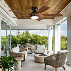 Sofucor New 52" Low Profile Remote Control Ceiling Fan with Light