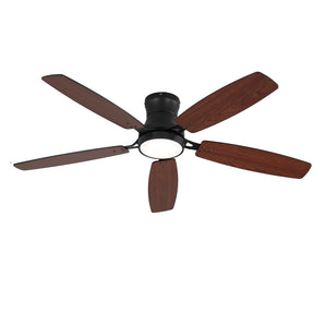Sofucor 52" Two-Tone Polywood Ceiling Fan with Light Flush Mount Design