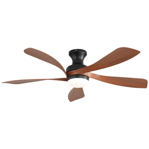 Sofucor New 52" Low Profile Remote Control Ceiling Fan with Light