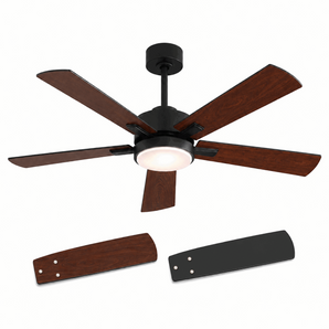 Sofucor 52" Two-tone Polywood Ceiling Fan with Light