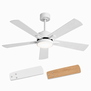 Sofucor 52" Two-tone Polywood Ceiling Fan with Light