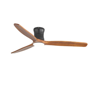 Sofucor 52" Modern Low Profile Solid Wood Ceiling Fan with Light & Remote