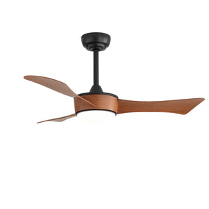 Sofucor New 42" Cozy DC Quiet Motor Downrod Ceiling Fan with Light & Remote