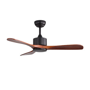Sofucor 42″ White Solid Wood Ceiling Fan Without Light