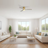 Gold Body Gray Wood Grain Blades