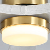 Gold Body Gray Wood Grain Blades