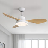 White with Wood Grain Blades