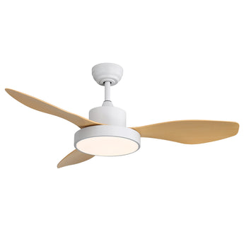 White with Wood Grain Blades
