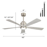 Brushed Body OAK Grain Blades
