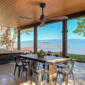 48″ Solid Wood Blades Ceiling Fan Without Light