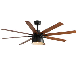 [Final Sale]52" Plywood Ceiling Fan With Light