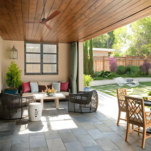 60″ Soild Walnut Wood Ceiling Fan